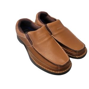 Dr Scholl's Men Brown Loafers Size 13 Leather Gel Cushion